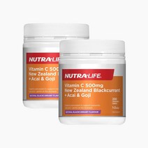 뉴트라라이프 비타민C 블랙커런트 아사이 200정 2팩 NUTRALIFE Vitamin C Black Currant Acai Goji