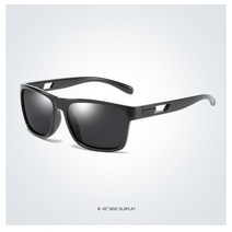 편광 스포츠 선글라스 등산 자전거 사이클 운전 낚시용 선글라스, 블랙/블랙