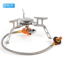 캠핑 미니 버너 고화력 이소가스 그리들 백패킹 스토브 호스 버너 플랫 가스 알파인 헤드, 미니 버너 블랙 + 변환 헤드