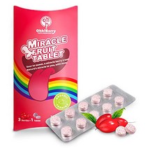 Ohh! Berry Miracle Berry Tablets - 100% Organic Natural Grown Miracle Fruit No Additives/Preservativ, 1