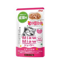 먀우먀우 쥬시 파우치 70g 고양이 간식, 12개, 고기플러스