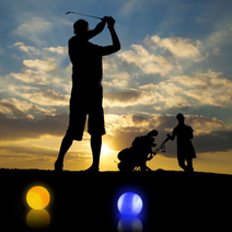 야광볼 6p 야간 라운딩 필드 골프 연습 LED 골프공 밤 발광 형광