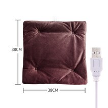 새로운 뜨거운 가을과 겨울 따뜻한 usb 전기 난방 자동차 사무실 의자 난방 패드 가정용 쿠션 카 드라이버 가열 시트 쿠션, 02_빠른해외배송