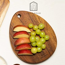 [천삼백케이] [리베바움] 프리미엄 원목도마 골든티크우드 라운드03 각인가능, 각인서비스요청