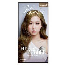 미쟝센 올뉴 헬로버블 염모제, 7K 애쉬카키브라운, 4개