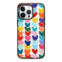CASETiFY 아이폰 15 프로 맥스용 임팩트 케이스 [4X 군용 등급 낙하 테스트 / 2.5m(8피트) 낙하 보호] - 귀여운 프린트 - 범핑 밀크 - 클리어 블랙
