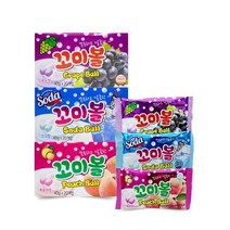 꼬미볼 40g 소다맛 포도맛 복숭아맛, 20개
