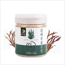 국내산 제주도 몸에좋은 영양소가 듬뿍 섭취편한 자연산 감태 추출 분말 200g, 1통