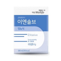 대상웰라이프 이엔솔브 당뇨식 200mlX60팩/환자영양식/균형영양식/뉴케어, 상세페이지 참조, 상세페이지 참조