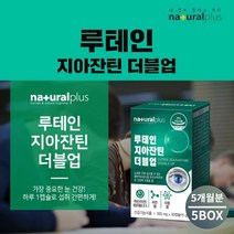 맑은 눈 안구 건강 황반 시력 에 좋은 눈이물감 노화 건강 늦추는 개선 루테인 지아잔틴 케어 성인 남성 여성 영양제, 5BOX(5개월분), 0.5g