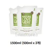 네이쳐러브메레 유아 식기 세정제, 1500ml, 5개