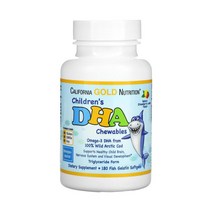 캘리포니아골드뉴트리션 어린이 오메가3 DHA 츄어블 180개 비타민A EPA 함유, 1개, 기본