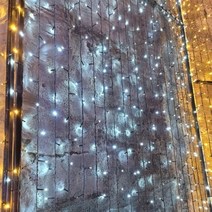 비투리빙 300구 검정선 LED 백색 지니전구(30M) (전원잭포함)