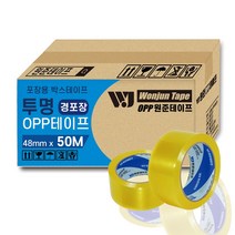 원준테이프 더블경포장 opp 투명 박스테이프 50M 57mic, 24개