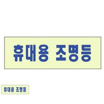 디앤씨공작소 표찰 휴대용조명등 비상유도표지 휴대용비상조명등 축광표지판, 1개
