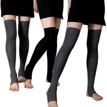 오버니삭스 3켤레 필라테스 요가 헬스 골프 양말 롱 나삭스