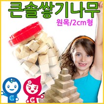 위dhns_큰솔교육 2cm 쌓기나무 100pcs 비취 원목블록 장난감 교구세트 완구 어린이집 쌓기 놀이방 카프라 정육면체 큰정 가베 펜토미노 소마큐브♥dhn, ♥happynesss