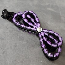 SUNNYDAY BB2 국산 큐빅 나비 리본 반머리 바나나핀 성인 여성 반묶음 중단발 헤어 고정 플라스틱 헤어핀 머리핀