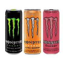 몬스터 355ml 그린+선라이즈+파이프 8캔씩 총 24캔