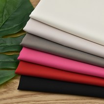 40수 샤틴 스킨 폴리 스판 원단 무지 배경 천 컬러6종, 블랙（E62）