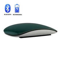 버팀컬마우스 레이저마우스 매직 마우스 2 블루투스 무선 충전식 아크 터치 슬림 무소음 애플 마이크로소프트 노트북 PC 컴퓨터 맥용, [03] Green Bluetooth, 한개옵션1