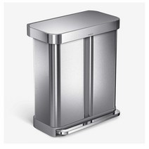 심플휴먼 쓰레기통 58L 스테인리스 스틸545998 L5
