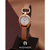 [공식수입원 정품] 아이그너(AIGNER) 가르다 로즈골드 메탈 여성시계 + 아이그너정품 소가죽파우치 추가증정