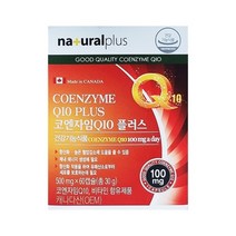 아수 내츄럴플러스 코엔자임Q10 플러스 500mg 60캡슐, 60정, 1개