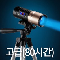 베이리인스 충전식 밤낚시써치 야간 낚시 짬낚 서치 집어등 해루질 중층 써치 라이트 밤낚시용 삼각대, 80시간+미끼램프+낚시상자브래킷