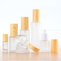 원목무늬 스프레이 크림 유리 화장품 소분 공병 모음, 크림_불투명용기(30g), 1개