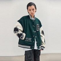 봄과 가 포커 자수 야구 재킷 자켓 가죽 슬리브 남성과 여성 커플 아메리칸 스트리트 느슨한