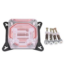 GPU 워터 블록 컴퓨터 범용 쿨링 워터블록 구리 베이스 POM 커버 수로 포함 아크릴 시스템 부품 라디에이터 투명 키트 DIY PC용