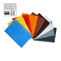 국산 고급 행주40(30x40cm 40g) 주방 업소 식당 청소 업소용 도톰한 면행주 물수건 핸드타올 다용도 순면 빨아쓰는 행주 걸레, 백색