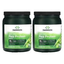 스완슨 100% 유기농 완두콩 단백질 분말 무맛(1.1oz), 2팩, 503g