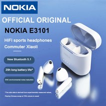 노키아 E3101 블루투스 TWS 헤드폰 무선 Fone 이어폰 소음 감소 듀얼 마이크, E3101 Blue and TW13