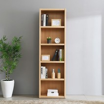 KUF 리토 600 5단 오픈형 책장, 오크화이트