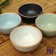 여주도자기 작은 다이어트 밥공기 밥그릇 5색, 민트
