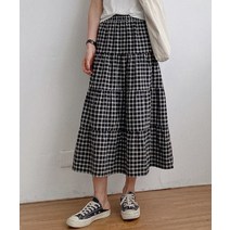 캉캉 체크롱스커트(당일출고)