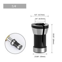 조각 기계 척 트리밍 6mm 6.35mm 8mm 목공 액세서리 변환기, [02] 635mm