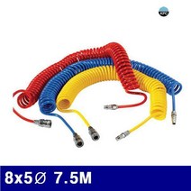 코리아뉴매틱 우레탄코일호스 8x5Ø 7.5M 6220022., 1
