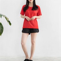 여성 여름 쿨티셔츠 기능성 크루넥 반팔티 대학생코디 데일리웨어 선물