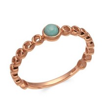 비앤비골드 [비앤비골드] 18K 아마조나이트 캐보션 서클 반지 NPR35608