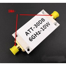 100K-10GHz RF 전력계 V2.0 OLED 디스플레이 감쇠 값 디지털 미터 500MHZ 3GHZ + Sofware 10W 30DB, 한개옵션1, 04 10W 30DB Attenuator