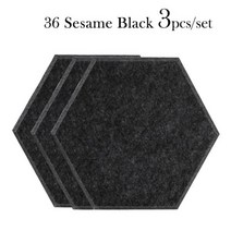 음향사운드디퓨저 방음 방음재 베이스트랩 스피커흡음판 흡음 판넬 103960, 0.8cm Low density_Large hexago, Sesame Black