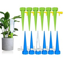 Microtrouble 물방울 관개 도구 세트 12pcs 조정 가능한 관개 drippers 자동 급수 시스템 구축 당신이 사업에 여행할 때 정원 가정 온실에 있는 식물 관개
