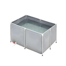 간이어항 가두리양식장 양어장 횟집수조 활어회 조립, A 회색 높이 0.4미터(브래킷 콘센트 포함)