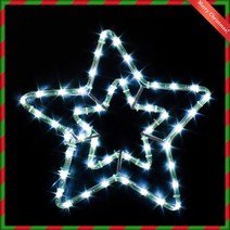 LED 논네온 이중별 백색(40CM) (점멸 )/트리장식, 본상품선택