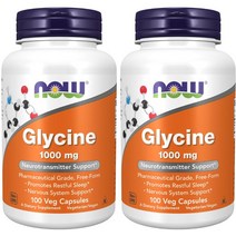 나우푸드 글리신 1000mg 베지 캡슐 비건, 100개입, 2개