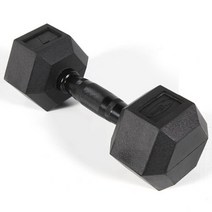 바디엑스 [낱개] 육각아령 고무덤벨 7kg 블랙그립 네츄럴고무, 상세 설명 참조