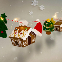 아트랄라 쿠키하우스가랜드(1인용) 크리스마스 DIY 만들기, 쿠키하우스가랜드+LED와이어라이트2M(랜덤)